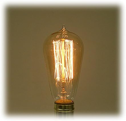 Antique Edison Style Light Bulb with Squirrel Cage Filament Design-25 Watt (PKg/5)