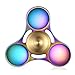 Fidget Spinner for Kids & Adults, BEST Rainbow Hand Spinner for ADHD, Killing Time, & Stress Relief. Made of Titanium Alloy, Ceramic Bearing, 3+ min, High Speed, & EDC with Portable Case (Rainbow2)