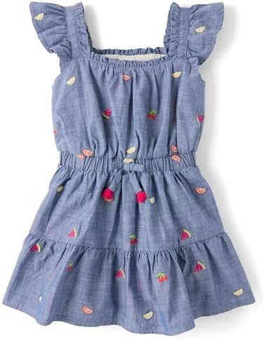 gymboree denim dress Gymboree | Dresses | Vintage Gymboree Girls 999 Indigo Florals Denim Dress Size Small