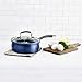 Epicurious Aluminum Nonstick 8-Inch Covered Egg Poacher in Arctic Blue