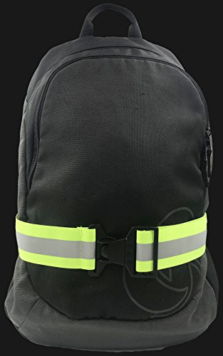 HiVisible Reflective Belt with 2 Reflective Bands (Green Belt + 2 Bands)