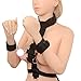 COSY-L BDSM Bondage Strap with Handcuffs SM Nylon Multi-Function Bed Straps for Sex Restraints, Adult Sexy Toys Black Fetish Dog Slave Training,Blackthumb 1