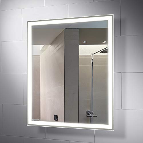 pebble grey bathroom mirror
