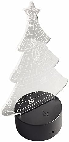 3D Illusion Lamps,Christmas Tree LED Night Lights USB 7 Colors Sensor Desk Lamp Table Light for Room Decor,Best Christmas / Birthday Gift for Kids