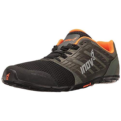 Inov-8 Men's Bare-XF 210 v2 (M) Cross Trainer, Grey/Black/Orange