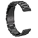 Samsung Gear S2 Classic R732 Bands, Quick Release Pins Threeeggs Stainless Steel Watch Band Strap Bands for Samsung Galaxy Gear S2 Classic SM-R732 Smart Watch (Black - 3B)