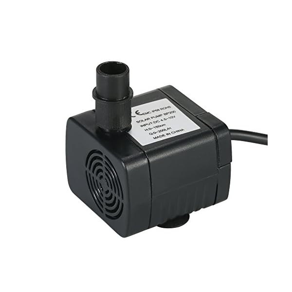 Decdeal-Solar-Powered-Water-Pump-Solar-Pond-Pump-Upgraded-Submersible-Fountain-Pump-for-Bird-Bath-170LH Decdeal Solar Powered Water Pump Solar Pond Pump Upgraded Submersible Fountain Pump for Bird Bath 170L/H