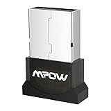 Mpow Bluetooth USB Adapter for PC, Bluetooth Dongle for Computer/Laptop Compatible Windows 7, 8, 8.1, 10, Vista, XP to Connect Bluetooth Headphones,Speakers,Mouse and Keyboard (Bluetooth 4.0)