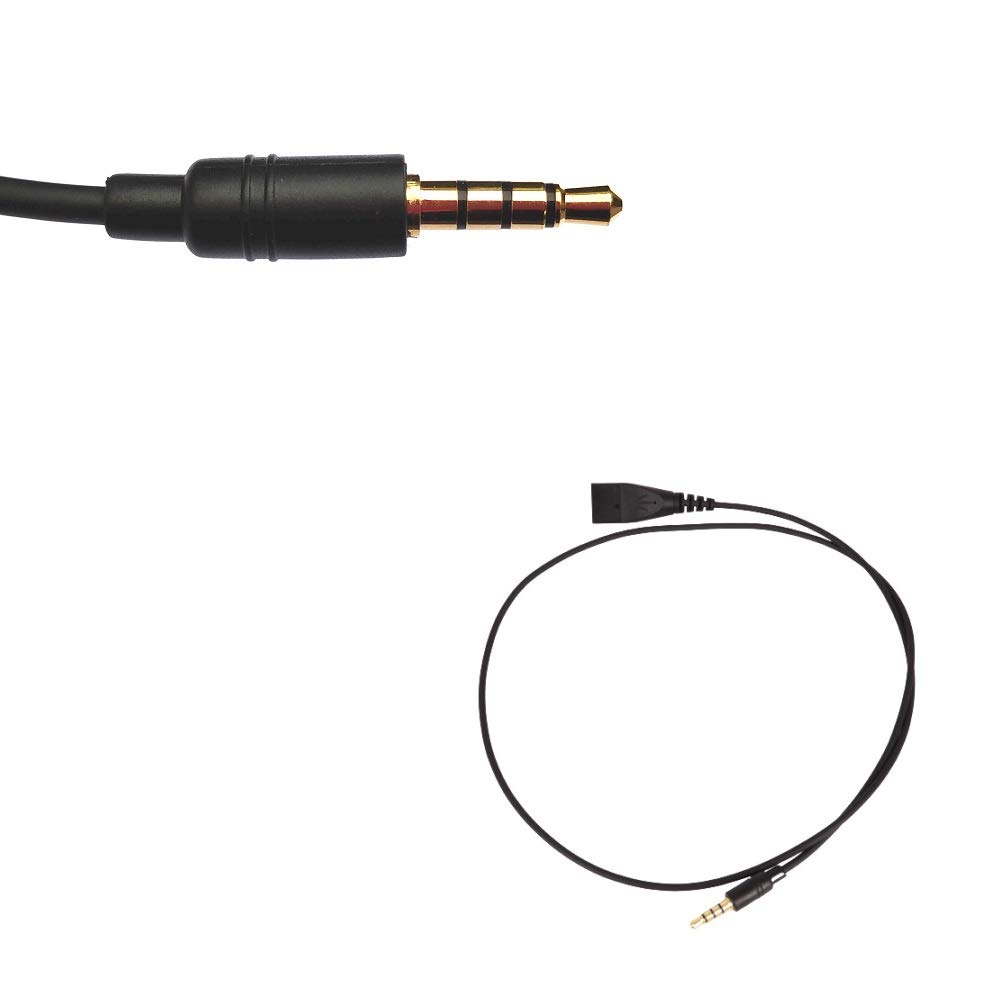 GEQUDIO 3.5 mm Jack Cable Single Compatible with FritzFon C6 X6, MacBook, Smartphone, Speedphone, Notebook, PC, Laptop