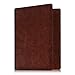 Fintie Passport Holder Travel Wallet - Premium Vegan Leather RFID Blocking Case Cover - Securely Holds Passport, Business Cards, Credit Cards, Boarding Passes, Brown