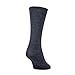 Gold Toe Women's Non-Binding Flat Knit Crew Socks, 3 Pairs, New Navy/Denim/New Navy, Shoe Size: 6-9