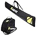 AUMTISC Ski Bag and Boot Bag Combo for Air Travel Flying, Snow Ski Bags Two-Piece for Skis Up to 200cm and Boots Up to Size 13 (No padded, A-Yellow)