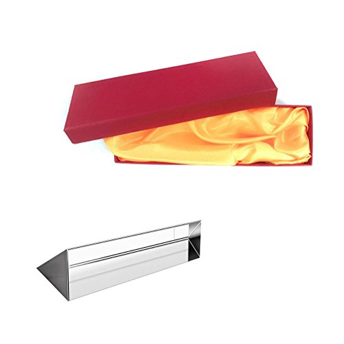 416pk8mC79L Mribo Optical Glass Triangular Prism, 6 Inches Crystal Rainbow Maker for Photography Science Experiments Physics… - Image 7