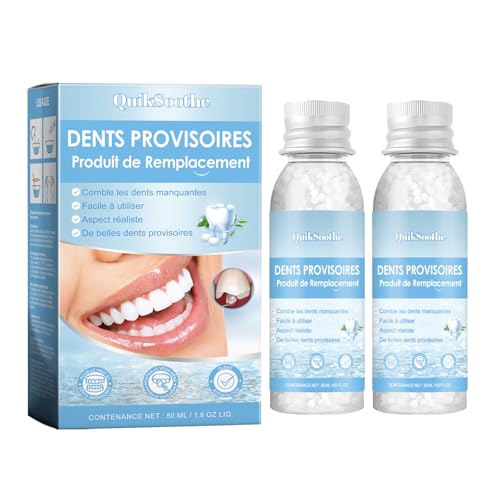 Temporary Dental Filler(2PCS) Dental Filler Repair Kit, Denture Repair Beads for Temporary Fixing