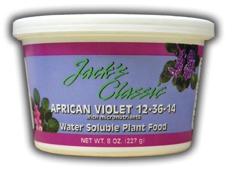 Jack's African Violet Fertilizer 12-36-14, 8 oz.