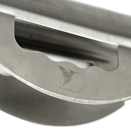 Salad Chopper Knife with Double Blade Stainless Steel Sharp Mezzaluna