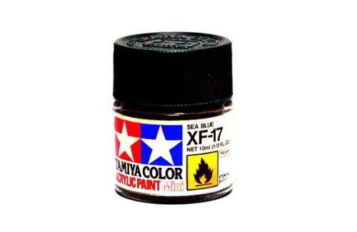 Tamiya Model Color Acrylic Paint XF-17 Sea Blue Net 10ml 81717