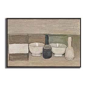 Framed Canvas Wall Art Still Life by Giorgio Mordian Canvas Prints Home Artwork Decoration for Living Room,Bedroom - 16x24 inches
