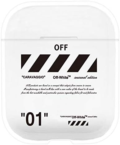 AirPods Case Cover Compatible for Apple AirPods 1 & 2 Shock Proof, Protective Dust Resistant Skin Cover For IPhone X/XS/XR/X MAX7/7P/8/8P DESIGNER STREET FASHION (Clear 01)