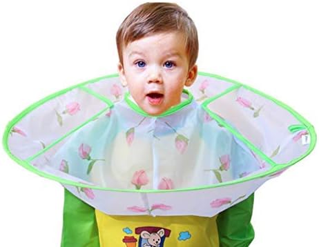 Amazon Co Jp 散髪ケープ 子供用 散髪よだれかけ 散髪マント 理髪服 子供散髪布 散髪ケープ 幼児 ヘアカット 可愛い 防水 軽量 通気 折りたたみ 理容マント フック付き 刈布 ベビー 赤ちゃん 髪切 便利 ケープ 男の子 女の子 ヘアーカット ヘアエプロン マント サロン