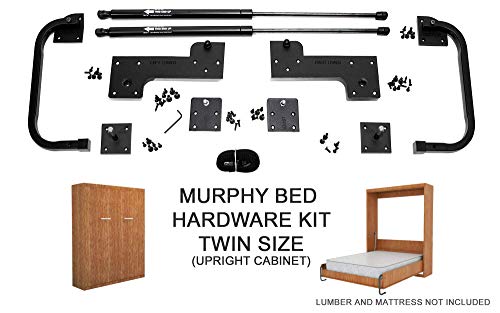 Murphy-Bed-Twin-Size-Hardware-Kit-DIY-Wood-Frame-Folding-Cabinet-Wall-Bed-for-Guestroom-Easy-to-Build-Made-in-USA-Twin-Horizontal