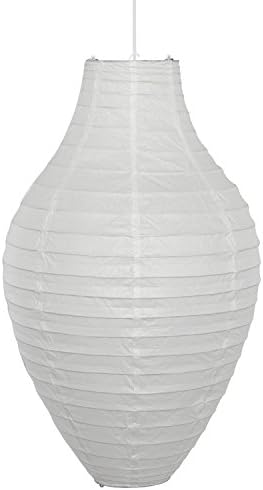 White Paper Tall Vase Pendant Easy Fitt Light Shade