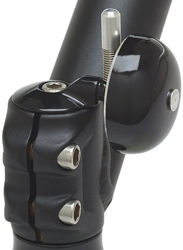 Mirrycle Incredibell Spring Bike Bell, Black, 1 1/8-Inch