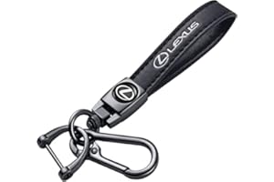 NAISIAN PARKTREE Lianxiaw Genuine leather Car Keychain set for Lexus GS NX RX GX RC ES UX LX LS Men and Women Family Present Key Chain key Ring Lanyard Accessories (black)