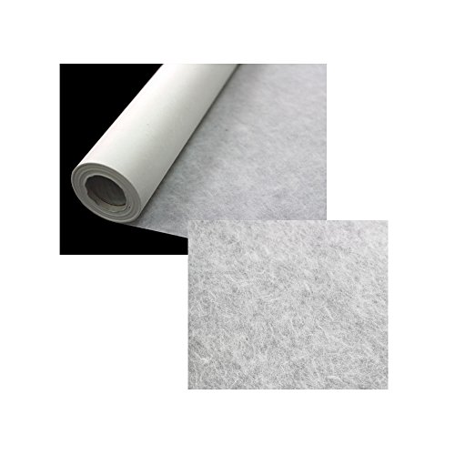 Korean Traditional Mulberry Paper HanJi Roll Plain White 35.8" x 1181.1"