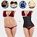 MISS MOLY Waist Trainer for Women with Zip & Hook Underbust Latex Cincher Waist Training Corset Body Shaper Black 2XL