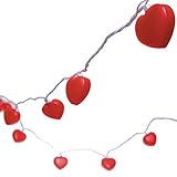 Valentine Heart Shaped Plastic Light Set By Blue Green Novelty