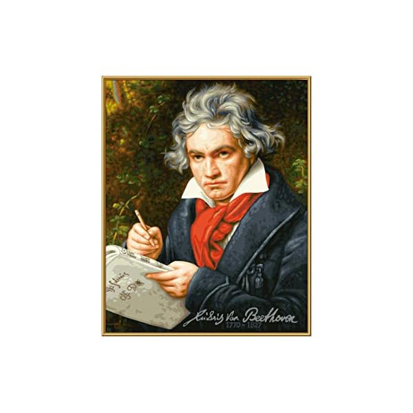 Schipper 609130834 Malen nach Zahlen - Ludwig Van Beethoven - Bilder malen für Erwachsene, inklusive Pinsel und Acrylfarben, 40 x 50 cm – Bild 4