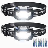 Victoper 2 Pack LED Headlamp, 1100 Lumen Bright