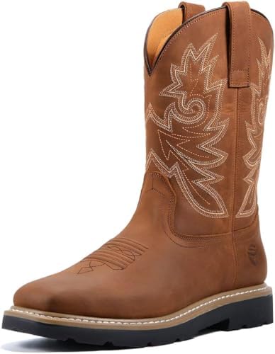 Amazon.com | SUREWAY Mens Cowboy Western Boots,Pull On  display picture 1