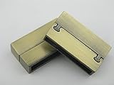 3 Sets 26.8x4.0mm Strong Matte Antique Brass Magnetic Clasp for Brazil Bracelet