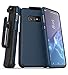Encased Galaxy S10 Plus Belt Clip Holster Case (2019 Slimshield) Ultra Slim Protective Grip Cover with Holder for Samsung Galaxy S10+ - Navy Blue