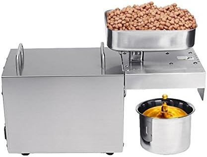 Sundaynmay Automatic Homemade Oil Press Machine Expeller Stainless Steel 304 Food Grade