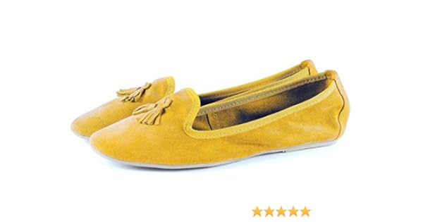mustard yellow ballet flats