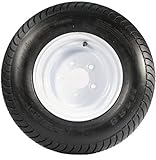 Trailer Tire + Rim 20.5 X 8 X 10 205/65-10 20.5/8-10 20.5/800-10 5 Lug White