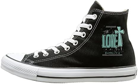 Bibabu B00DHLT0T6 Casual Unisex Black High-tops Canvas Shoes