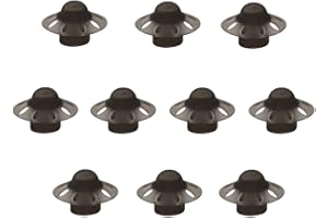 ARONEMOM Phonak Compatible Hearing Aid Domes Open Smokey 8mm Medium 20 Pcs Pack