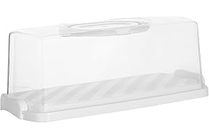 ELAYARD Loaf Bread Storage Box Rectangular Cake Carrier Portable Bread Container with Handle Airtight