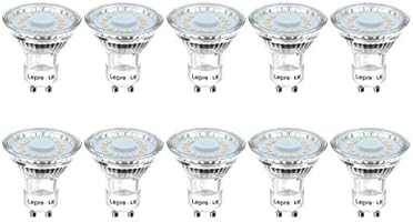 Lepro GU10 LED Light Bulbs, Warm White 2700K, 50W Halogen Spotlight Equivalent, 4W 350lm, 120° Beam Angle, Non-dimmable,...