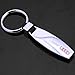 SHANG MEDING Water drop shaped Emblem Car Keychain Keyring Logo symbol sign badge personalized custom logotipo Quality Metal Alloy Nice Gift for Man Woman (Audi)