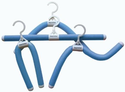 Luxury Living Bumps Be-Gone Bendable Foam Light Weight Plastic Clothes Hangers - 12 Pack