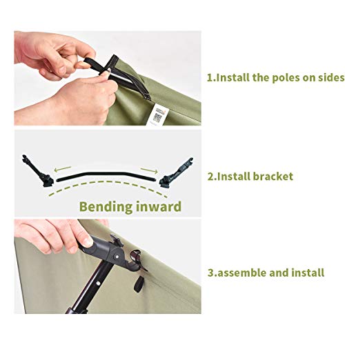 DESERT WALKER Camping Cot Ultralight Folding Tent Camping Cot Bed