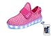 SLEVEL Breathable LED Light Up Shoes Flashing Sneakers For Kids Boys Girls(S33Pink28)