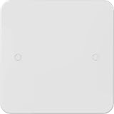 Body-Plus 1 Gang Blank Plate White Square Plastic Electrical Cover Cover 8.7cm view 2