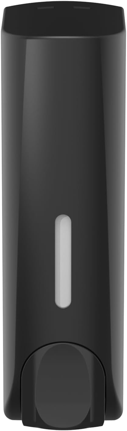 ILIKEPOW Shower Dispenser, Wall Mounted Liquid Soap Dispenser, 350ml Shower Gel Dispenser, Bathroom, Shower Gel, Detergent, Shampoo Bottle, Plastic, for Kitchen, Hotel, Home, Black