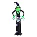 Bigjoys 8 Ft Halloween Inflatable Witch Ghost Decoration Lantern for Home Indoors Outdoors Yard Lawn Party Supermarket